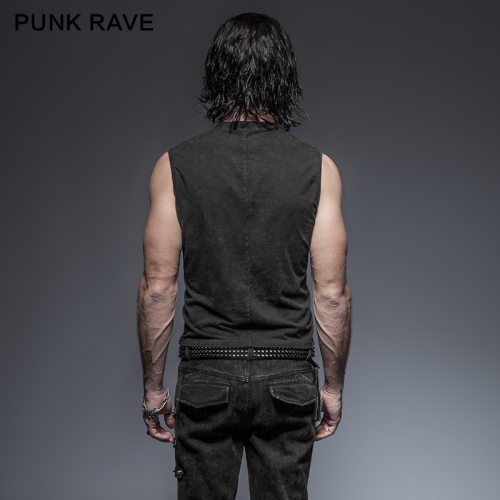 PUNK RAVE Front strap vest T-421