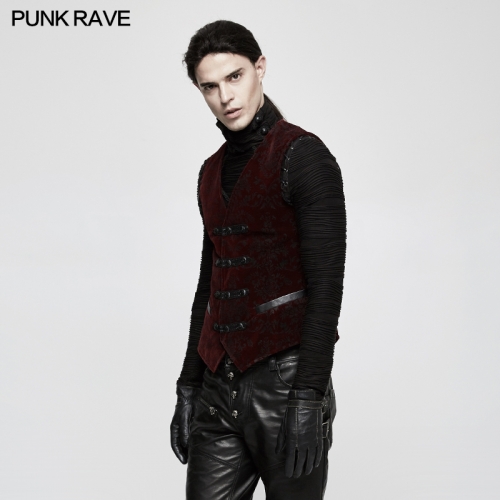 PUNK RAVE Europe royal double-breasted  men waistcoats Y-813