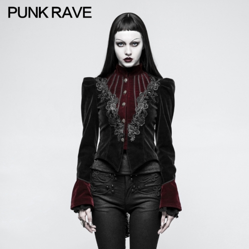 PUNK RAVE Gothic Scissor-tail Ladies Short  Jacket Y-769