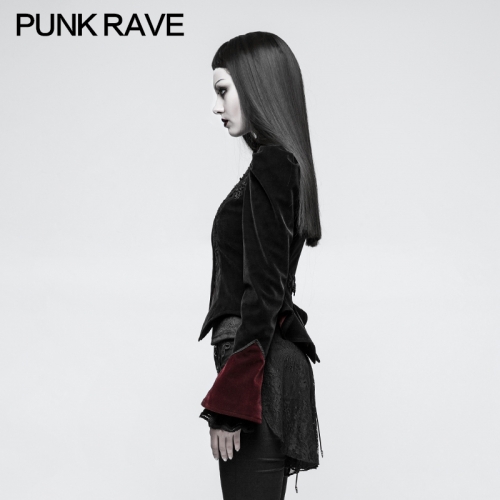 PUNK RAVE Gothic Scissor-tail Ladies Short  Jacket Y-769