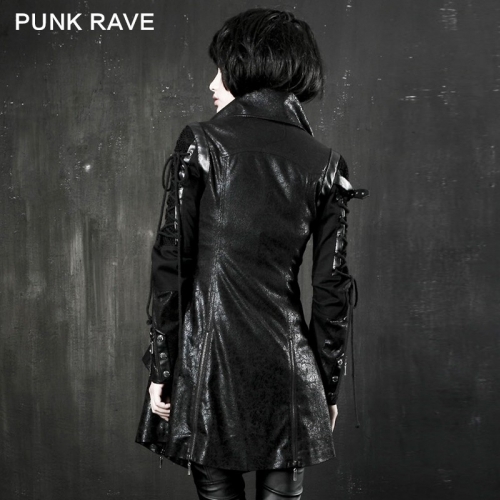 PUNK RAVE Gothic pu Leather Motorcycle  Women Jacket Y-349