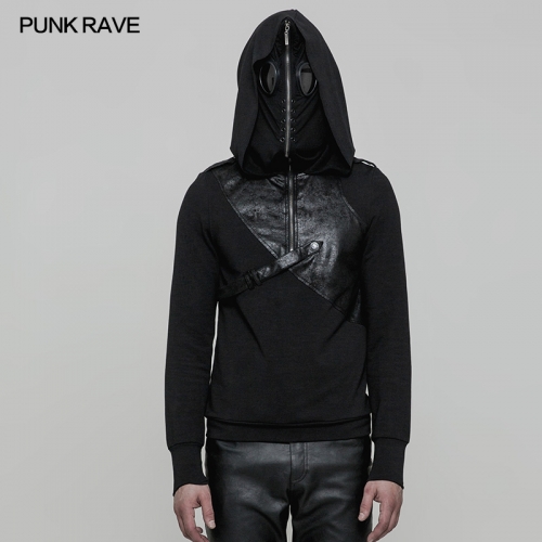 Punk Rave black mask hood Pullover Hoodie WT-512