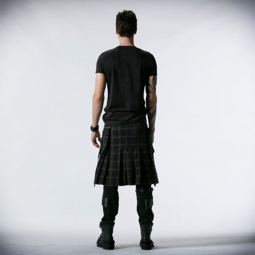 Scottish Double Pockets Men Skirts  Q-225