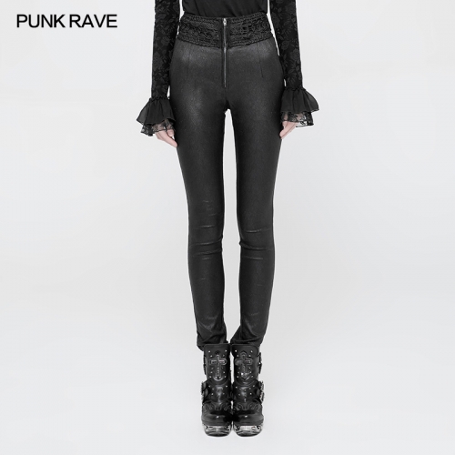 PUNK RAVE Gothic High Waist long pants  WK-330