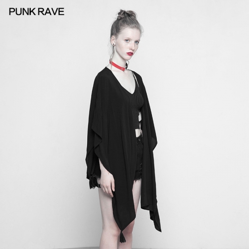 PUNK RAVE Black Multi-use  Suntan-proof wear Shawl OPY-316DPF