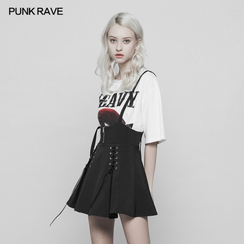 Punk Rave Corn Bandage Overalls Skirt OPQ-383