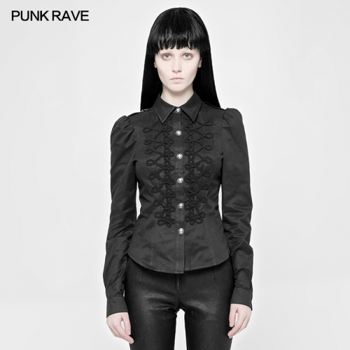 Punk lady long sleeve shirt women blouse WY-883