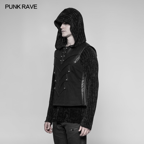 Punk RAVE Dark Chest Protector man vest  WY-931