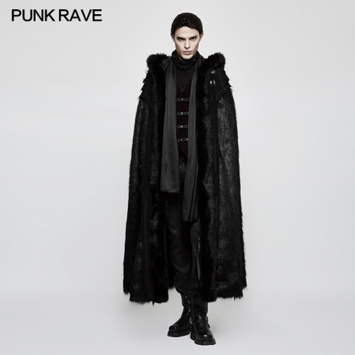 Gothic Witch Long Fur Cloak Y-803