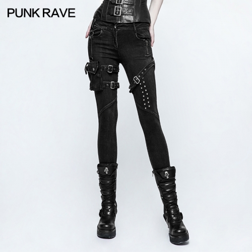 Punk Skinny Jeans K-295