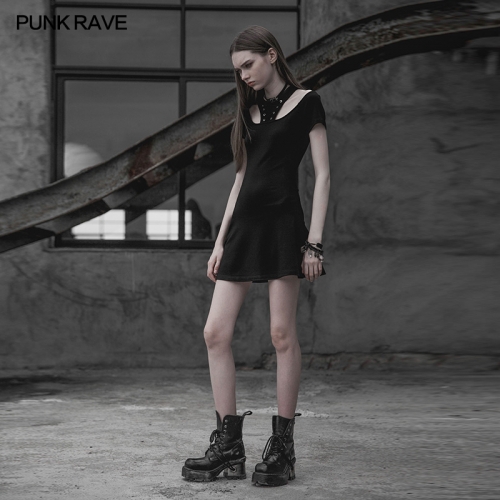 Punk Rave girls tie rope short dress OPQ-318LQF