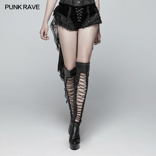 Gothic Swallow Tail Dress Short WK-354XDF