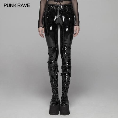 Gothic Leather Leggings  WK-378XCF