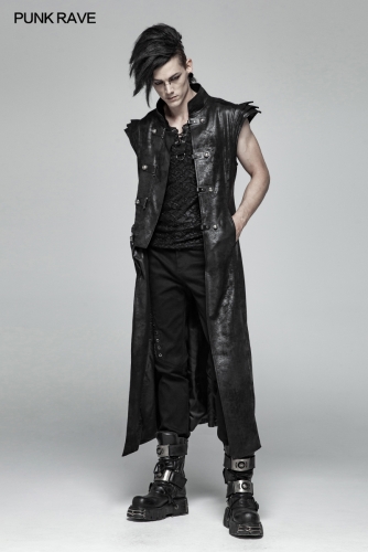 PUNK RAVE Punk Armor Long Vest WY-1018MJM