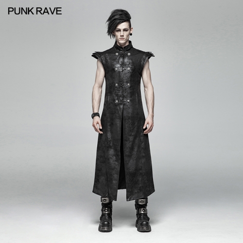 PUNK RAVE Punk Armor Long Vest WY-1018MJM