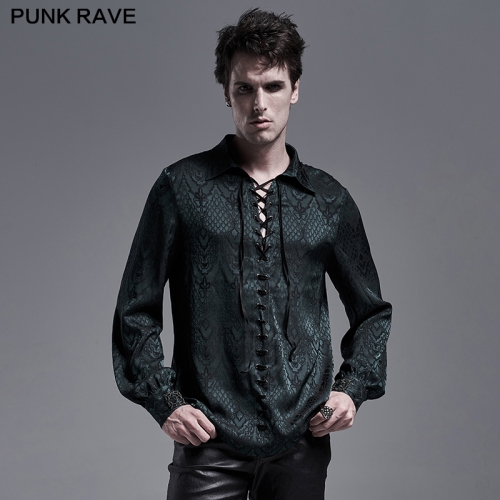 Gothic green jacquard shirt WY-1279CCM