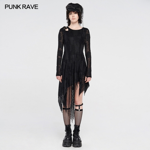 Punk Asymmetrical dress  WQ-479LQF