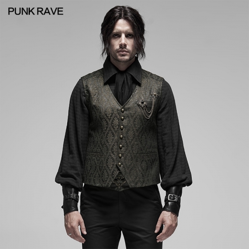 Steampunk gorgeous jacquard vest WY-1187MJM
