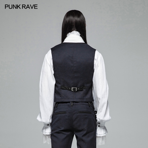 Gentleman Punk Simple Vest WY-992MJM