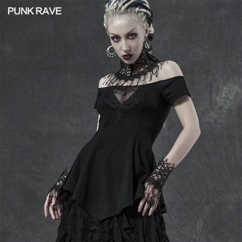 Goth dark night vine gloves neck cover Three-piece set WS-405SSF