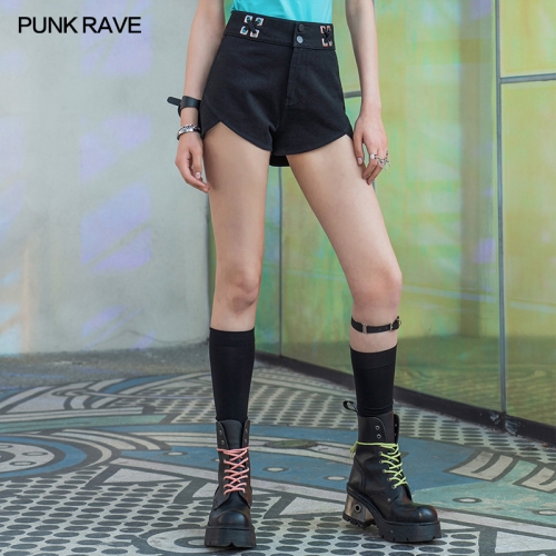 Cyber cat series Embroidered corn-eyed shorts