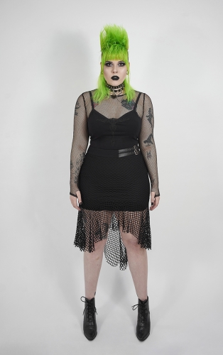 Goth Plus Size Enchanting Fishtail Skirt DQ-515BQF