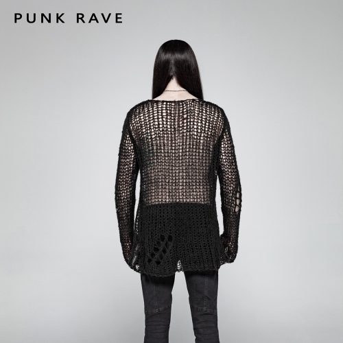 PUNK RAVE broken pullover summer men sweater OPM-004