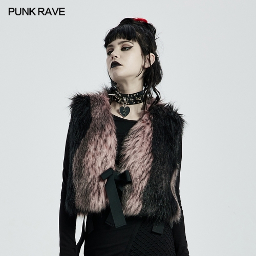 Punk  Stripe Woollen Coat