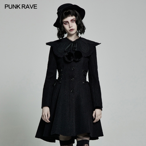 Punk Rave Goth Woollen Coat WY-1307ECF