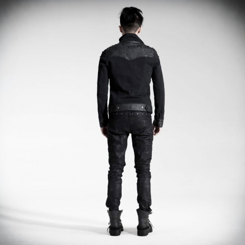 Uniform Style Dark Fringe Men Pants K-136