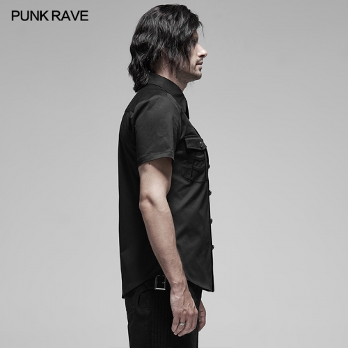 Punk Metal Button Shirt WY-1180CDM