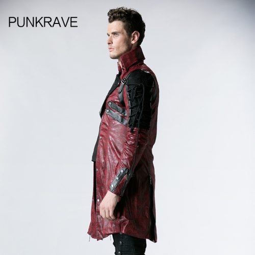 PUNKRAVE leather long Coat