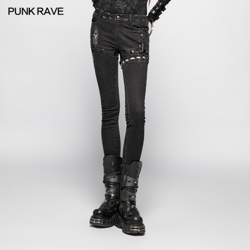 Punk Denim Trousers