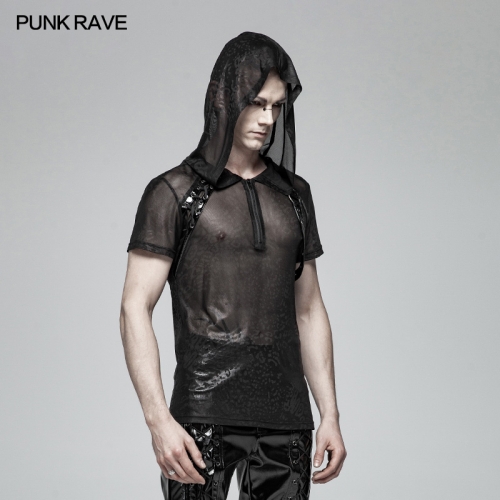Punk Perspective Hooded T-shirt