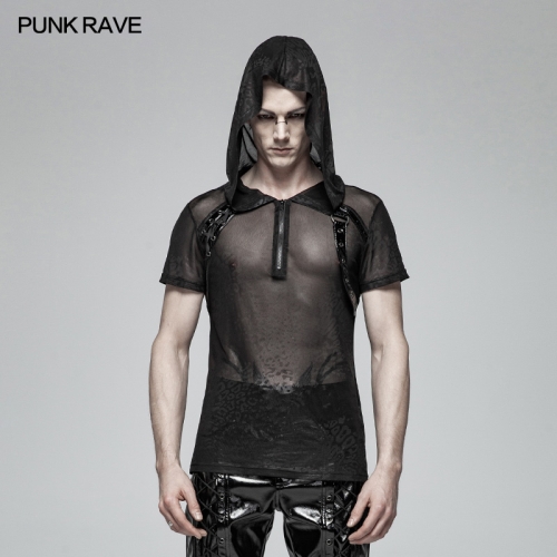 Punk Perspective Hooded T-shirt