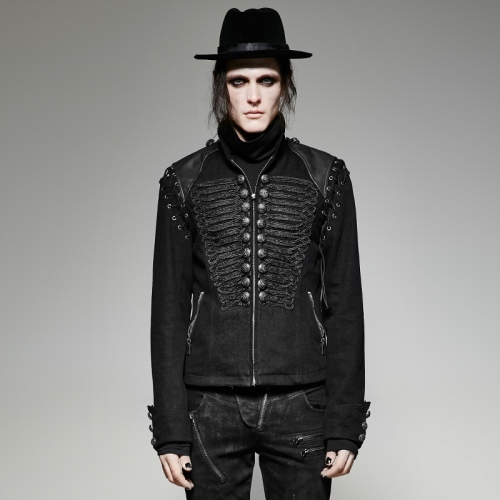 PUNKRAVE Military Uniform Short Coat Y-721