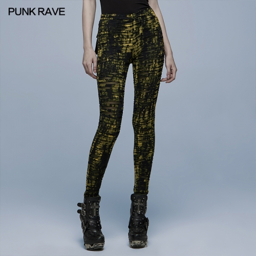 Daily Gothic Ragged Leggings WK-492DQF
