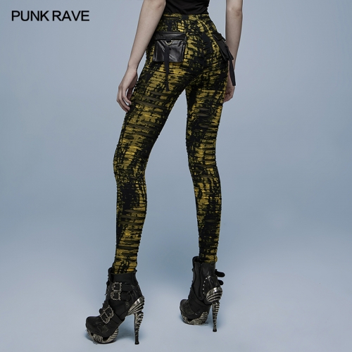 Daily Gothic Ragged Leggings WK-492DQF