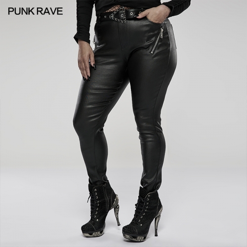 Punk  good elastic Plus Size long trousers DK-506NCF