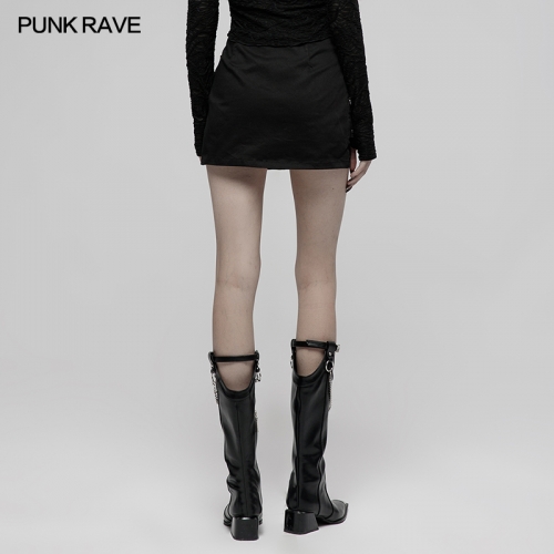 Heavy Industrial Punk Mini Skirt OGQ-126BQF