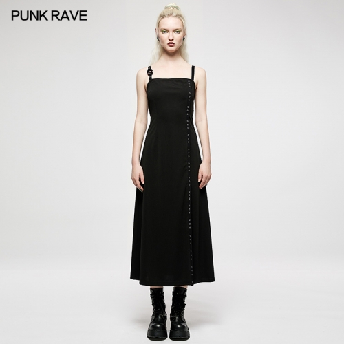 Dark Long Slip Dress OQ-003LQF