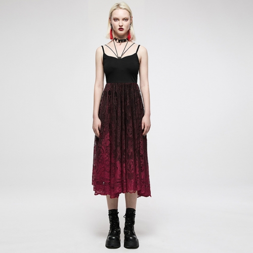 Dark Gothic Gradient Slip Dress OQ-014LQF
