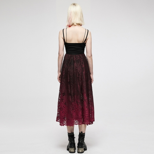Dark Gothic Gradient Slip Dress OQ-014LQF