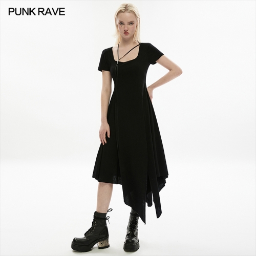 Square Neck Fitted Long Dress OPQ-1241LQF