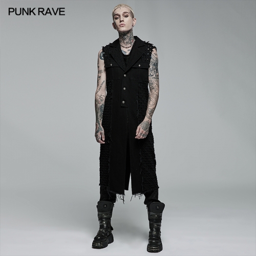 Punk old medium length vest WY-1369MJM