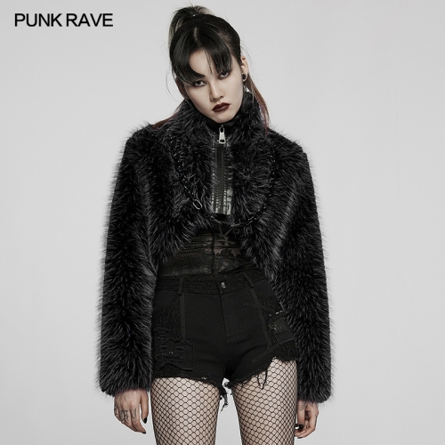 Punk Daily Faux Wool Coat WY-1397ZDF