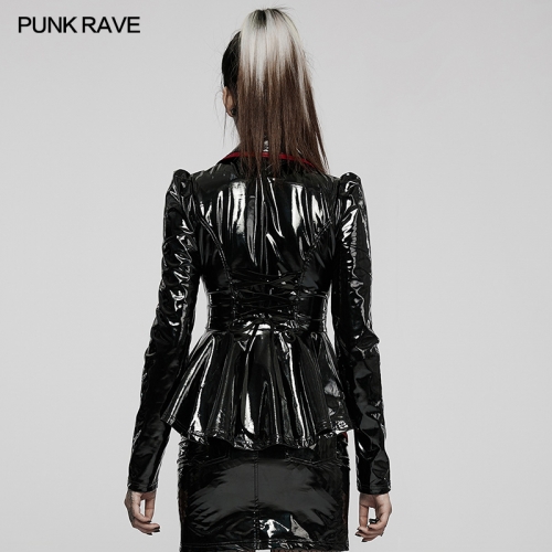 Gothic Sexy Patent Leather Jacket DY-1387XDF