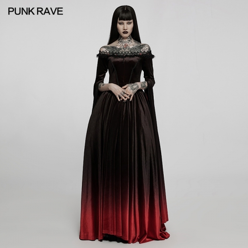 Gothic Gradient Sexy Off Shoulder Gown WQ-599LQF