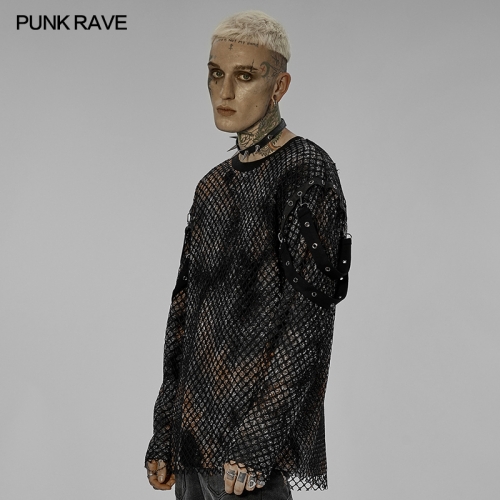 Punk Tie-Dyed Pullover Sweater WM-074TMM