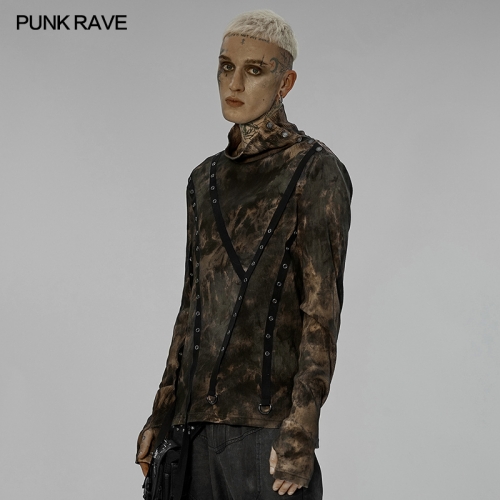 Punk Tie-Dyed Pullover T-Shirt WT-734DQM